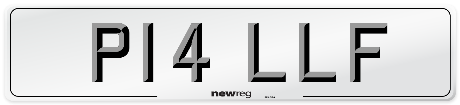 P14 LLF Number Plate from New Reg